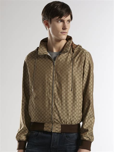 Gucci Gg Print K Way Jackets for Men 